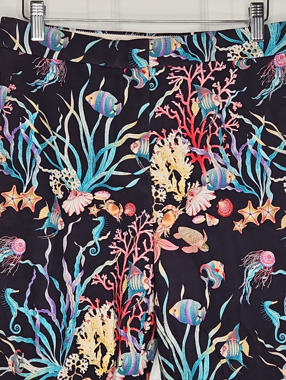 J CREW Collection Patio Pant 4 Ratti Under The Sea Print Straight Leg Crop $148 - Picture 2 of 16